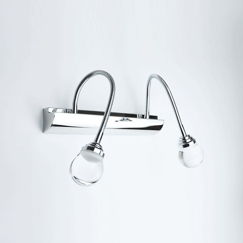 Leigh Modern LED Vägglampa Vit För Hem/Bad Metall Akryl 2/3-Ljus