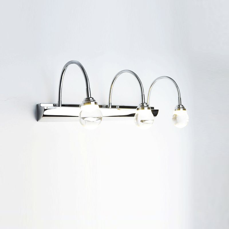 Leigh Modern LED Vägglampa Vit För Hem/Bad Metall Akryl 2/3-Ljus