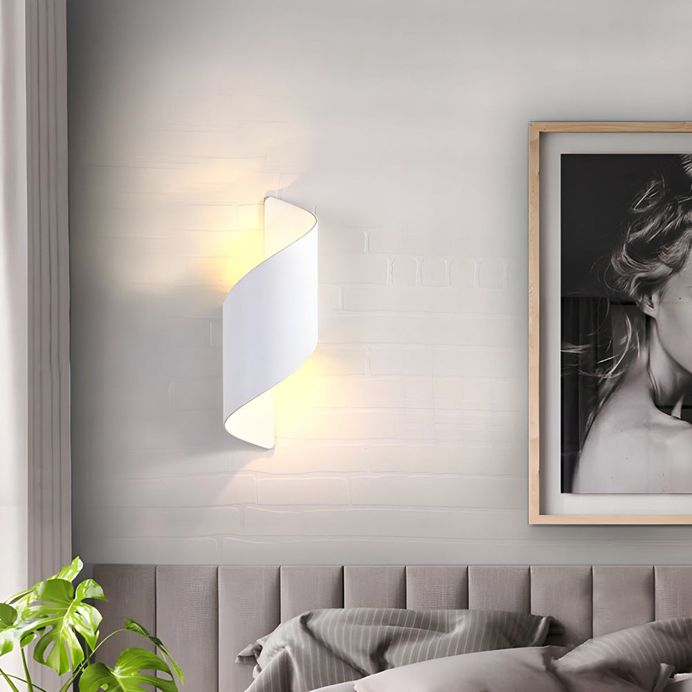 LED Vägglampa med Minimalistisk Aluminiumdesign
