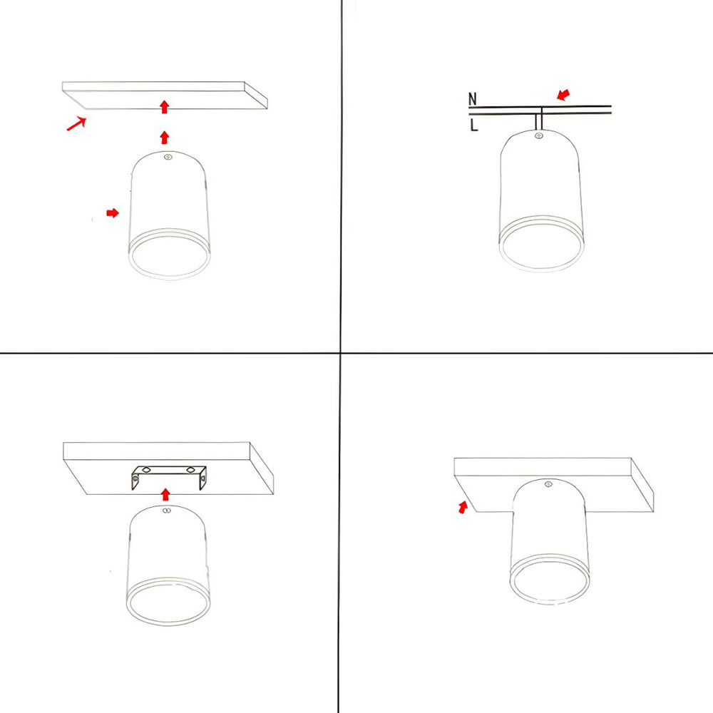 Taklampa Modern Aluminium LED Spottar
