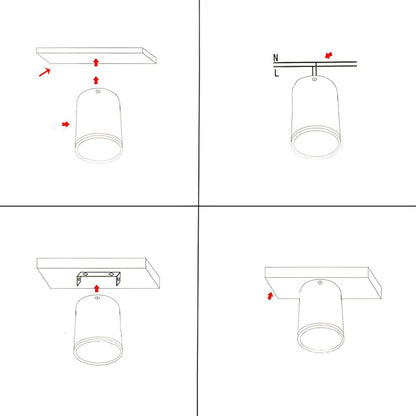 Taklampa Modern Aluminium LED Spottar