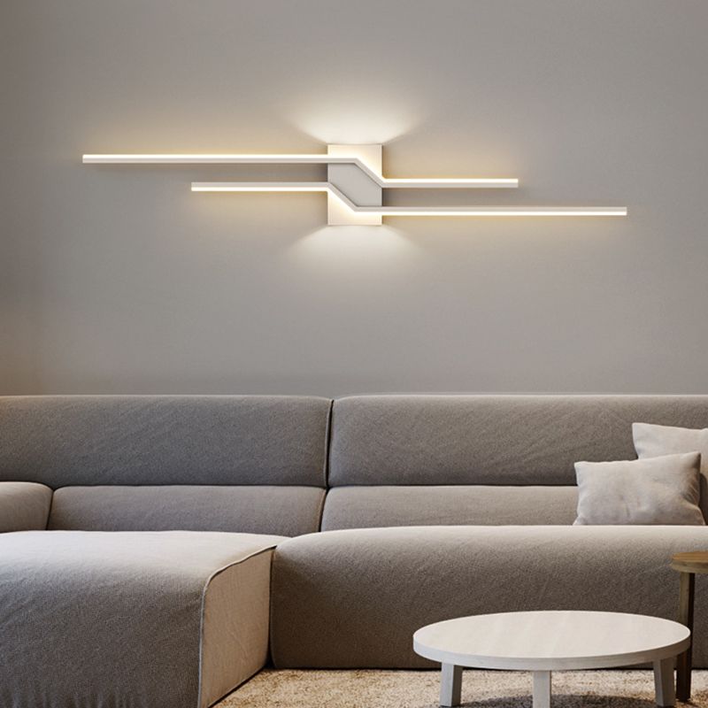 Alana Modern LED Vägglampa - Svart/Vit Vardagsrum/Sovrum