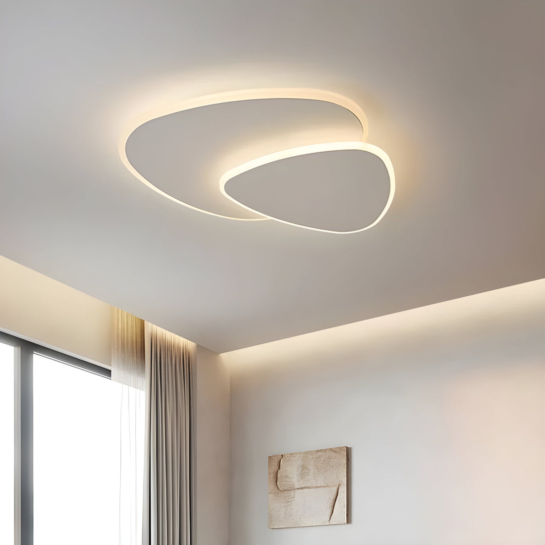 LED-taklampa i vitt – Modern rumsljus för vardagsrum &amp; sovrum
