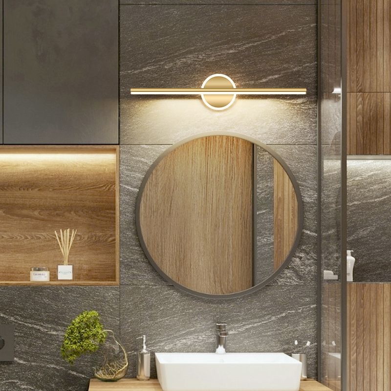 Nova - Modern LED Vägglampa Svart/Guld