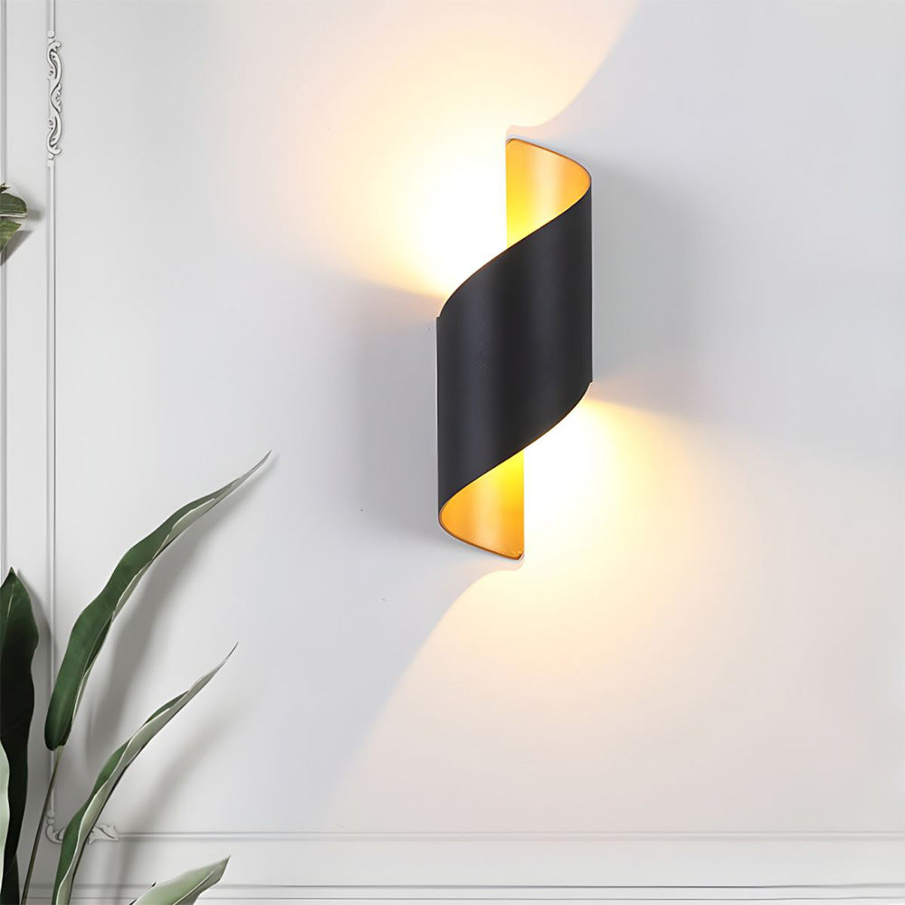 LED Vägglampa med Minimalistisk Aluminiumdesign