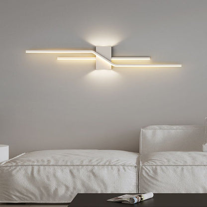 Alana Modern LED Vägglampa - Svart/Vit Vardagsrum/Sovrum