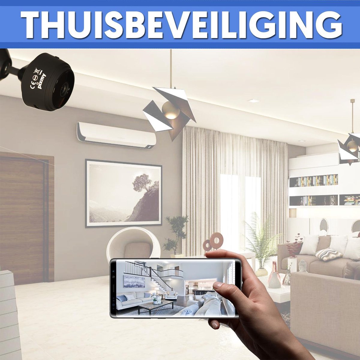 CamSpy - Mini säkerhetskamera - HD - 1080P - Trådlös