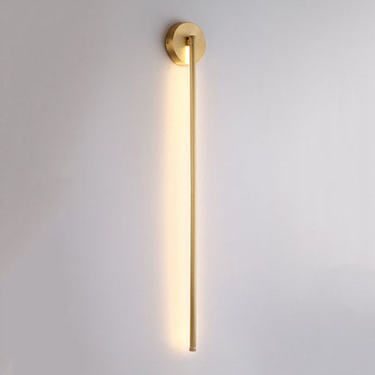 Elias Modern Linjär LED Vägglampa Guld, Inomhusbruk, Metall, Badrum