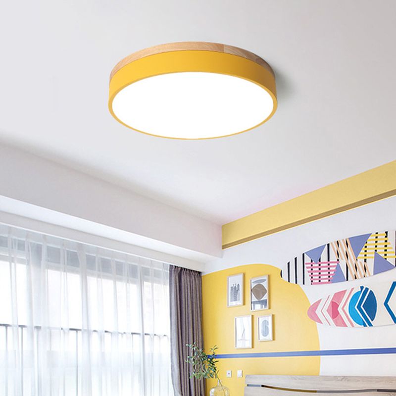 Lumière Moderne Taklampa - Vit Grå Metall och Trä för Sovrum och Vardagsrum