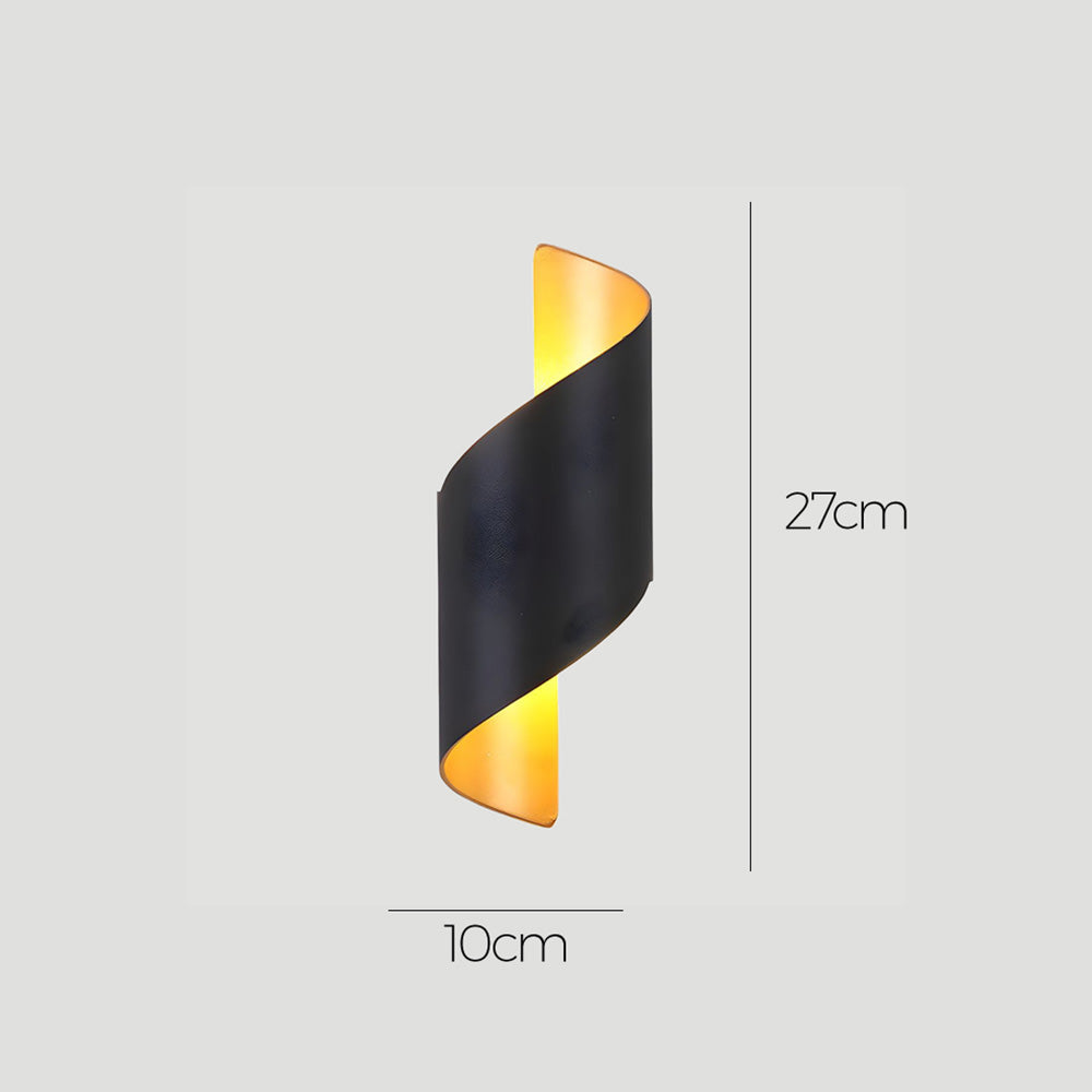 LED Vägglampa med Minimalistisk Aluminiumdesign