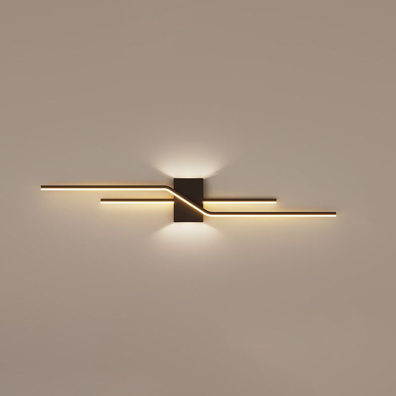 Alana Modern LED Vägglampa - Svart/Vit Vardagsrum/Sovrum