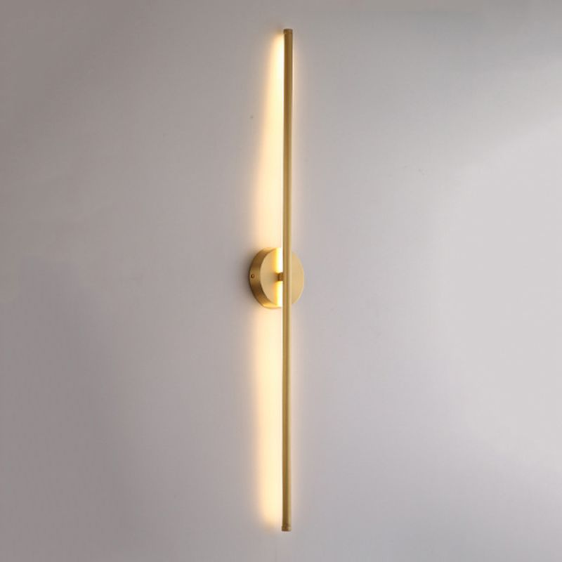 Elias Modern Linjär LED Vägglampa Guld, Inomhusbruk, Metall, Badrum