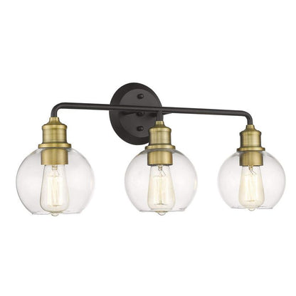 Emma - Stram LED Vägglampa Svart Glas Kök/Vardagsrum