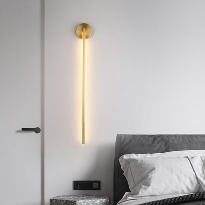 Elias Modern Linjär LED Vägglampa Guld, Inomhusbruk, Metall, Badrum