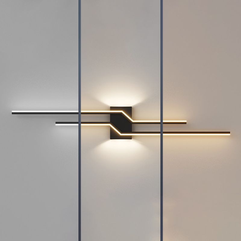 Alana Modern LED Vägglampa - Svart/Vit Vardagsrum/Sovrum