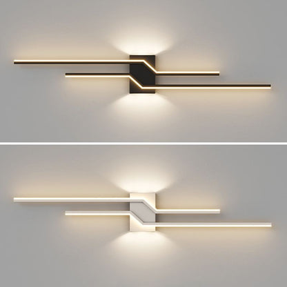 Alana Modern LED Vägglampa - Svart/Vit Vardagsrum/Sovrum