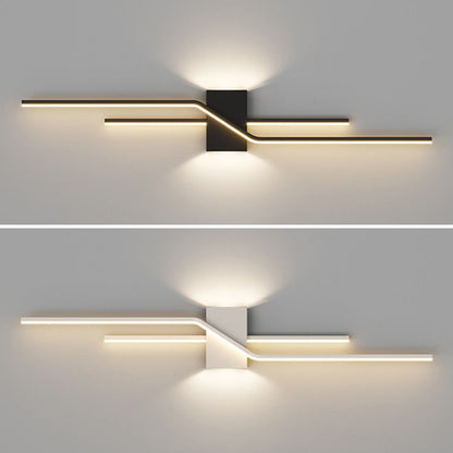 Alana Modern LED Vägglampa - Svart/Vit Vardagsrum/Sovrum