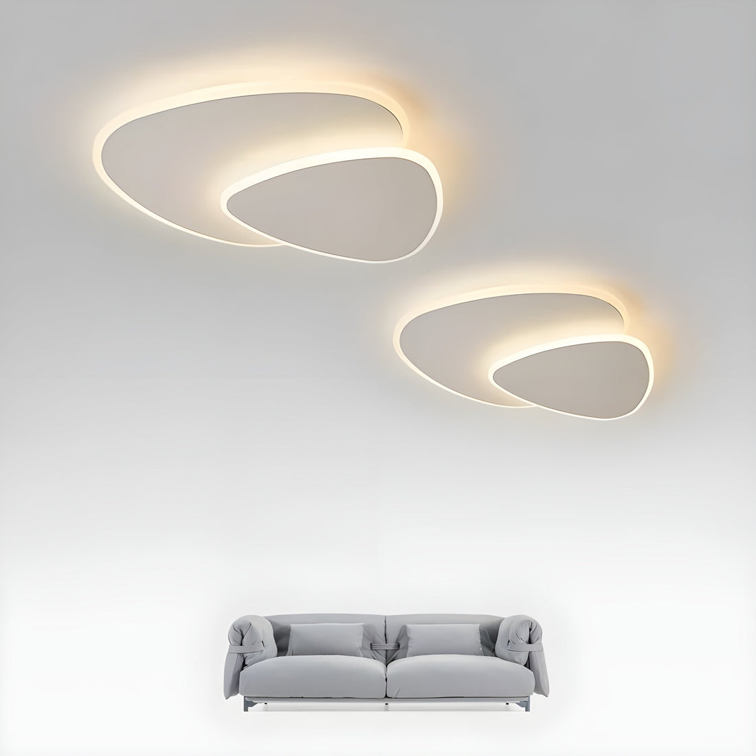 LED-taklampa i vitt – Modern rumsljus för vardagsrum &amp; sovrum