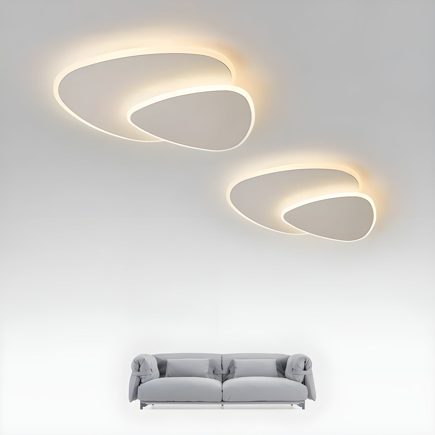 LED-taklampa i vitt – Modern rumsljus för vardagsrum &amp; sovrum