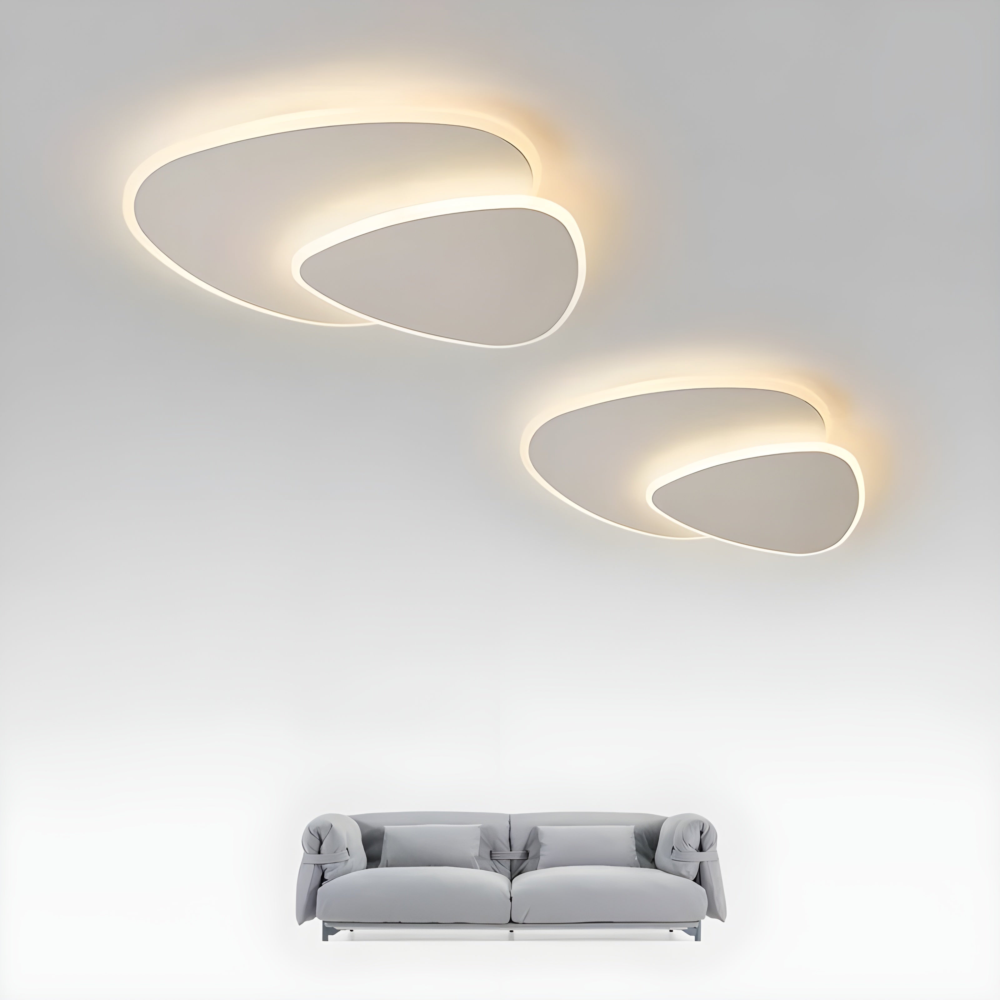 LED-taklampa i vitt – Modern rumsljus för vardagsrum &amp; sovrum