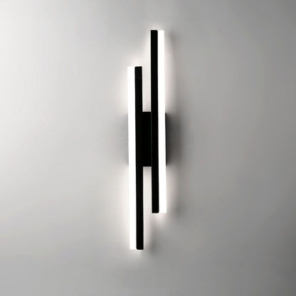 Alana Modern LED Vägglampa - Svart/Guld, Vardagsrum/Sovrum, Akryl &amp; Metall