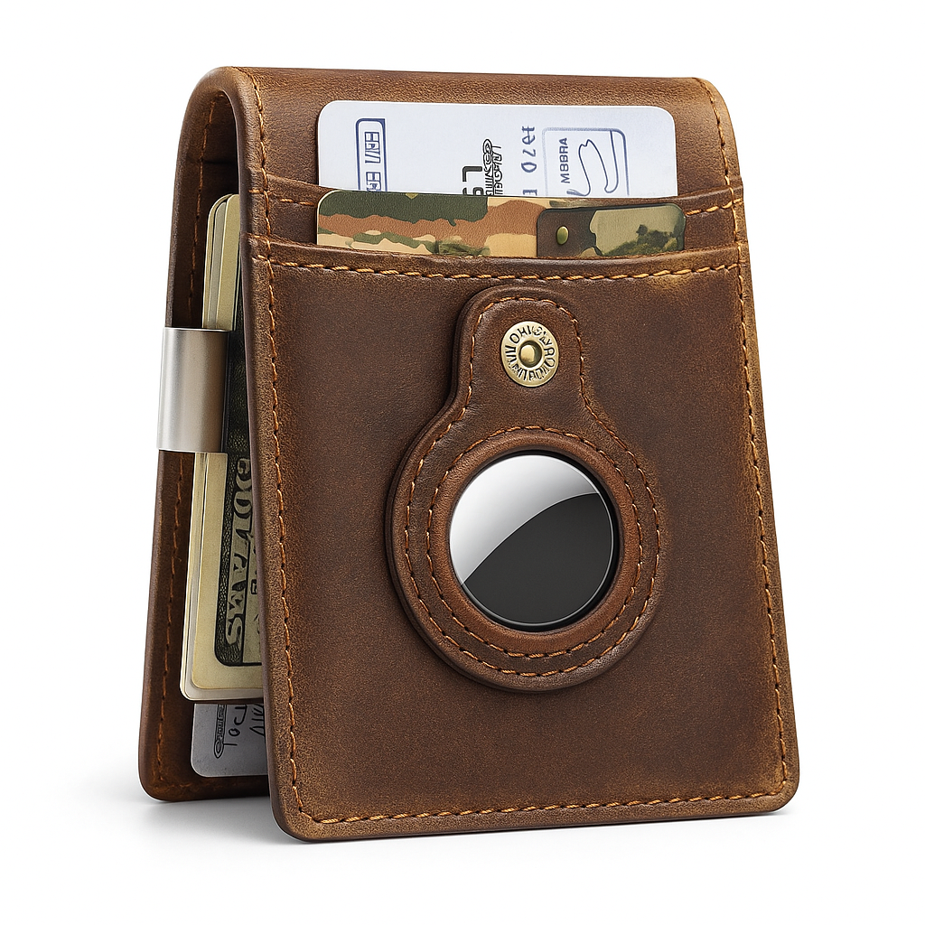 Läderplånbok RFID Slim Kortfodral Pouch