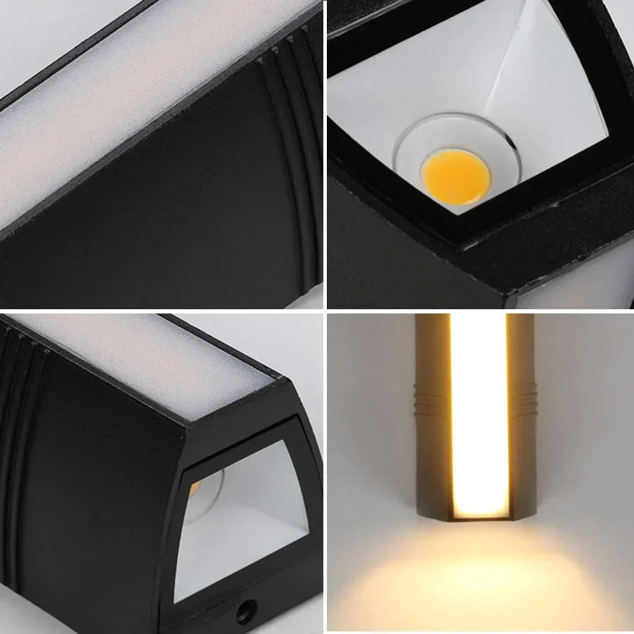 GlowGuard - LED-vägglampa för utomhusbruk