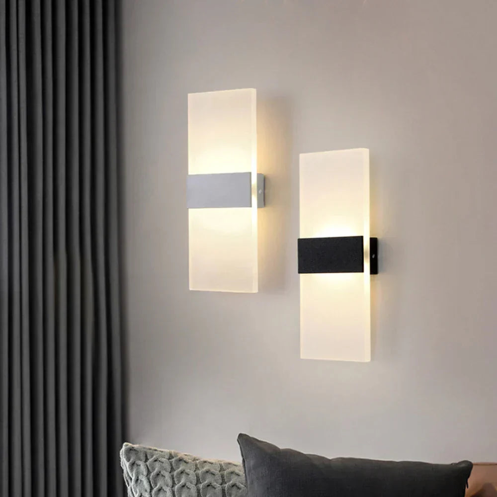 DimmerGlow - Modern LED Vägglampa med Dimmer Eleganta Belysning