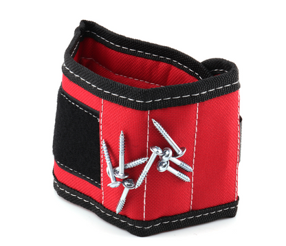 Magnetiskt verktygs-hållararmband för skruvar och spik