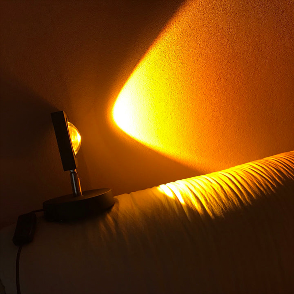 GlowBright - Retro solnedgång bordslampa