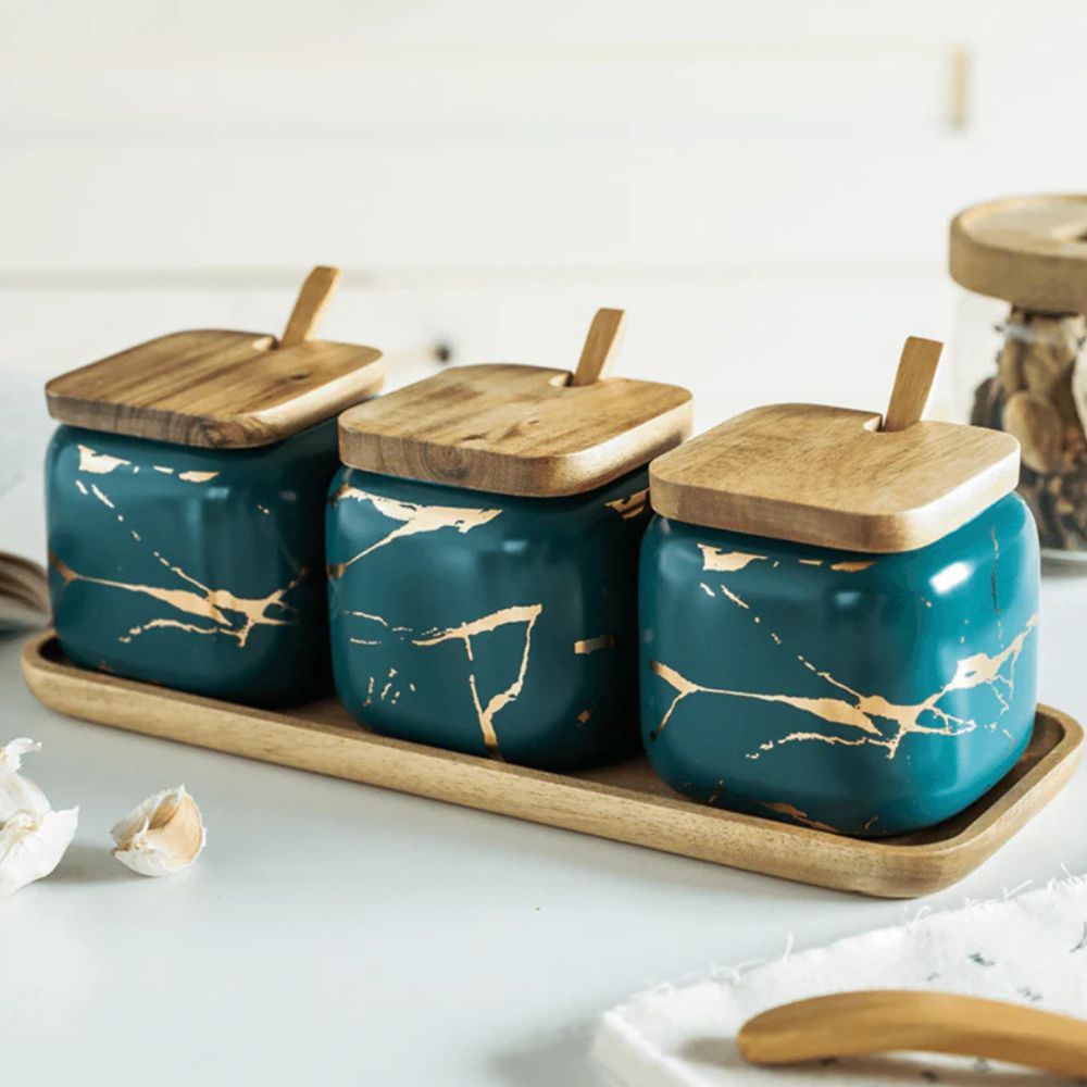 Royal Vein Porslin Kryddburk Set