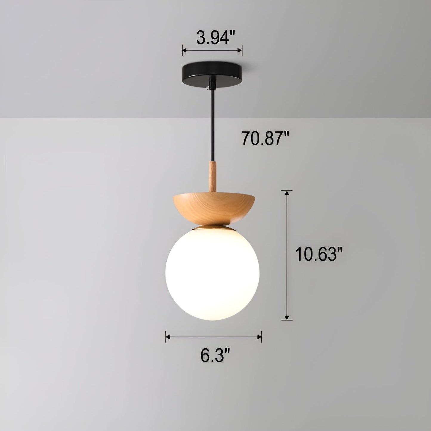 BalconyBloom Light - LED-taklampa i japansk stil