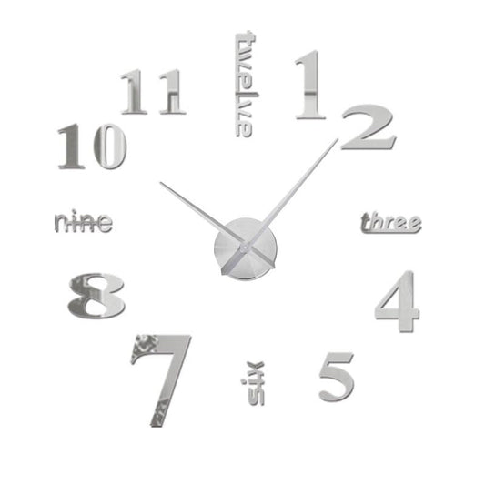 Carvallo – Modern väggklocka med numerisk och ord-timvisning för en stilren look