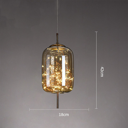 Kristallaccentuerad LED-taklampa – Kontemporär stil
