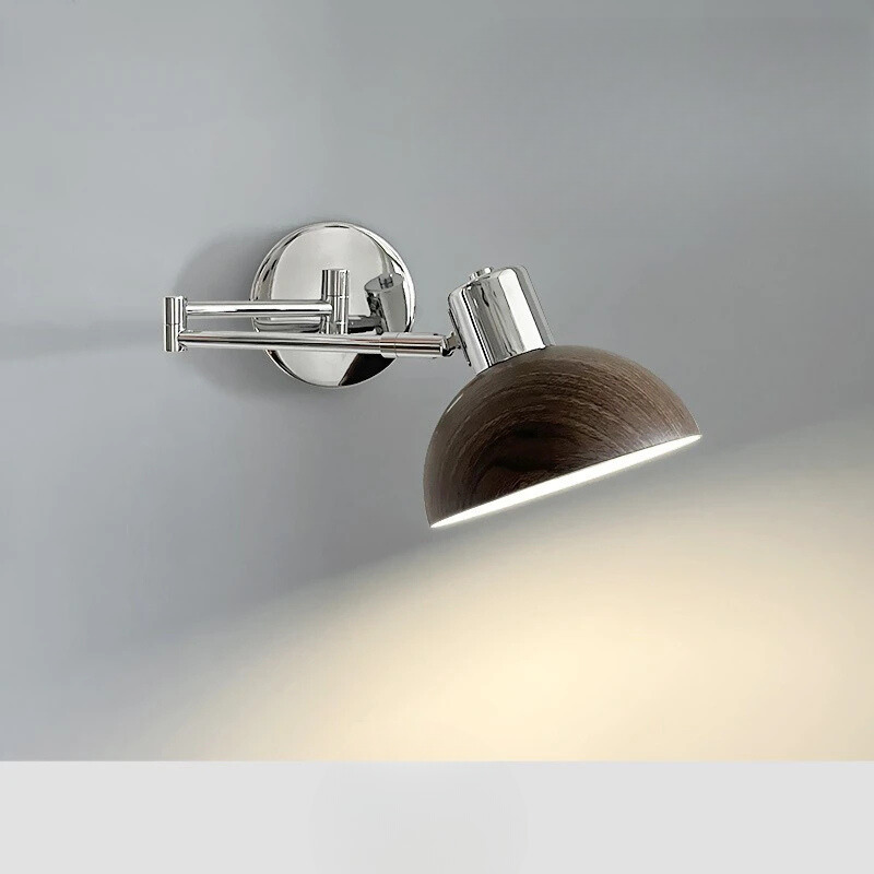 Teleskoplampa - Teleskopisk Arm Sänglampa Læselys Vintage Punk Stil