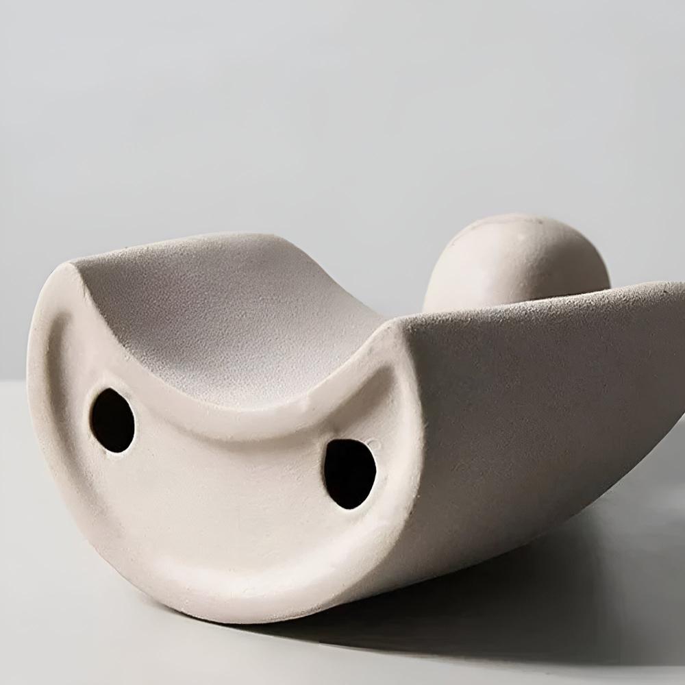 Romantic couple ceramic sculpture