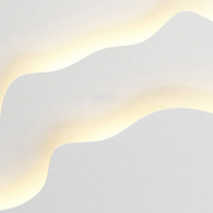 WaveGlow - Ovalt LED-vägglampa med vågdesign