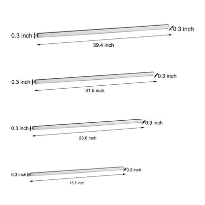 KastLicht - 6 stycken Långa 12V LED Strips för Kabinettsbelysning