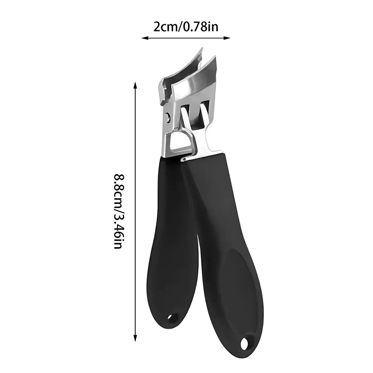 RoyaleGlow Bred Käft Nagelklippare med Anti-Splash Design