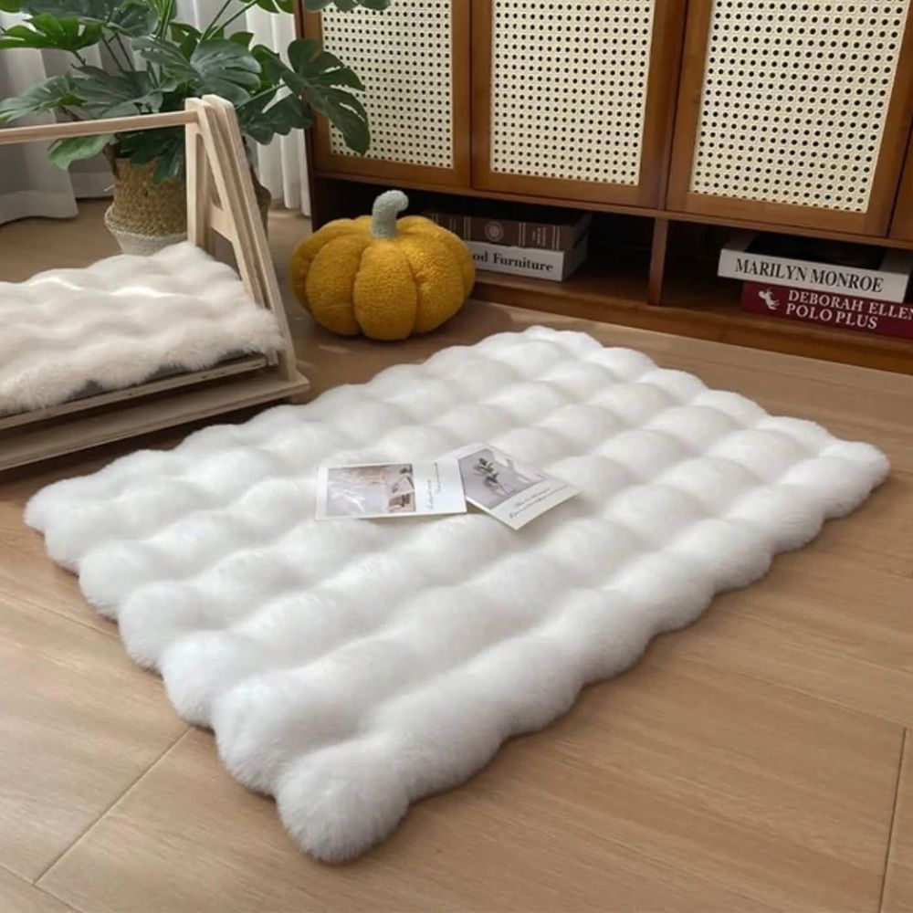 Lyxiga faux fur husdjurmattor