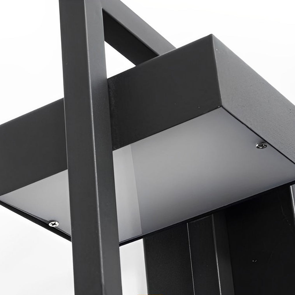 Utomhus Vägglampa Modern Svart LED Lampa