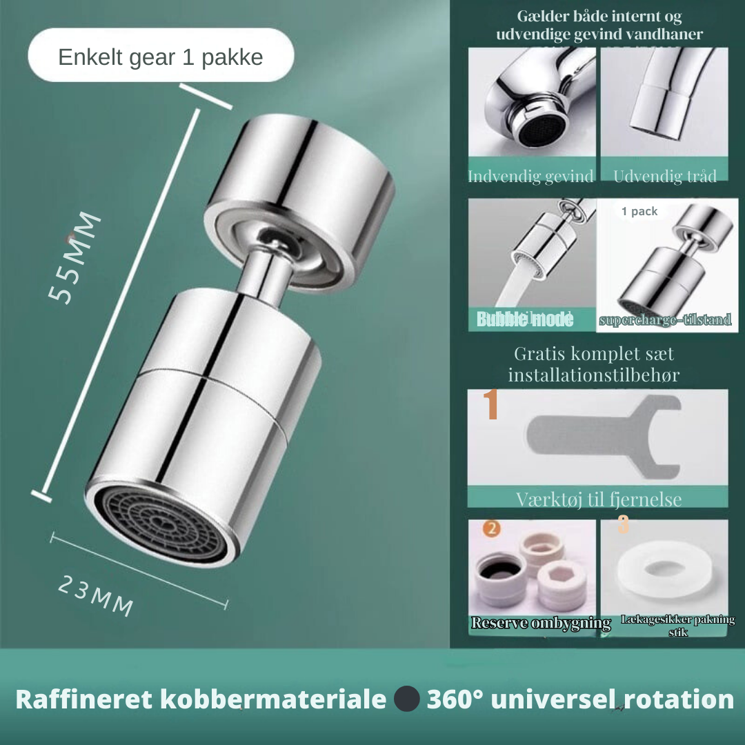 Carvallo – 720° rörelsefrihet för fläckfria handfat