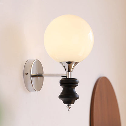 Fransk Medeltida Vintage Bauhaus Vägglampa