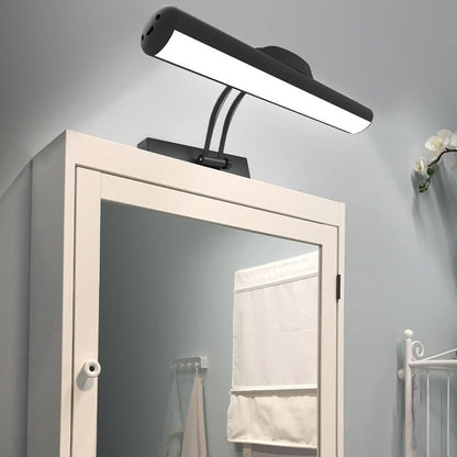 Minimalistisk justerbar LED-vägglampa i balkform för badrum