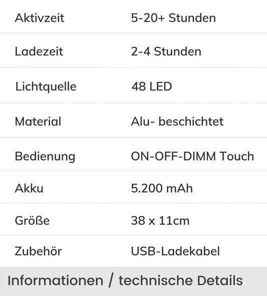 LumiTouch Bordslampa – Dimmbar LED med Touchkontroll