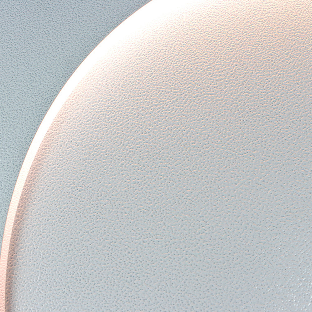 Elif - Modern LED Vägglampa Fyrkant Måne Inomhus, Vit, Metall