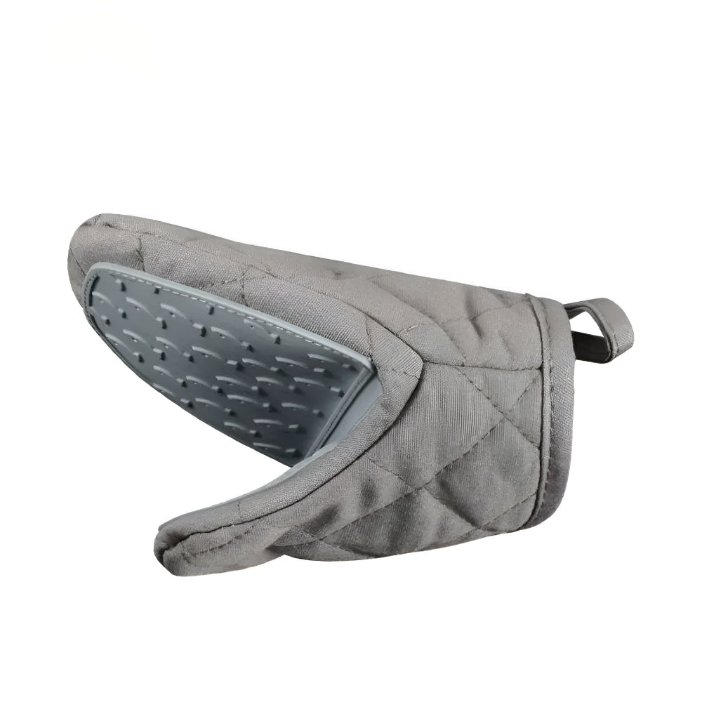 Silicone padded heat-resistant oven mitts