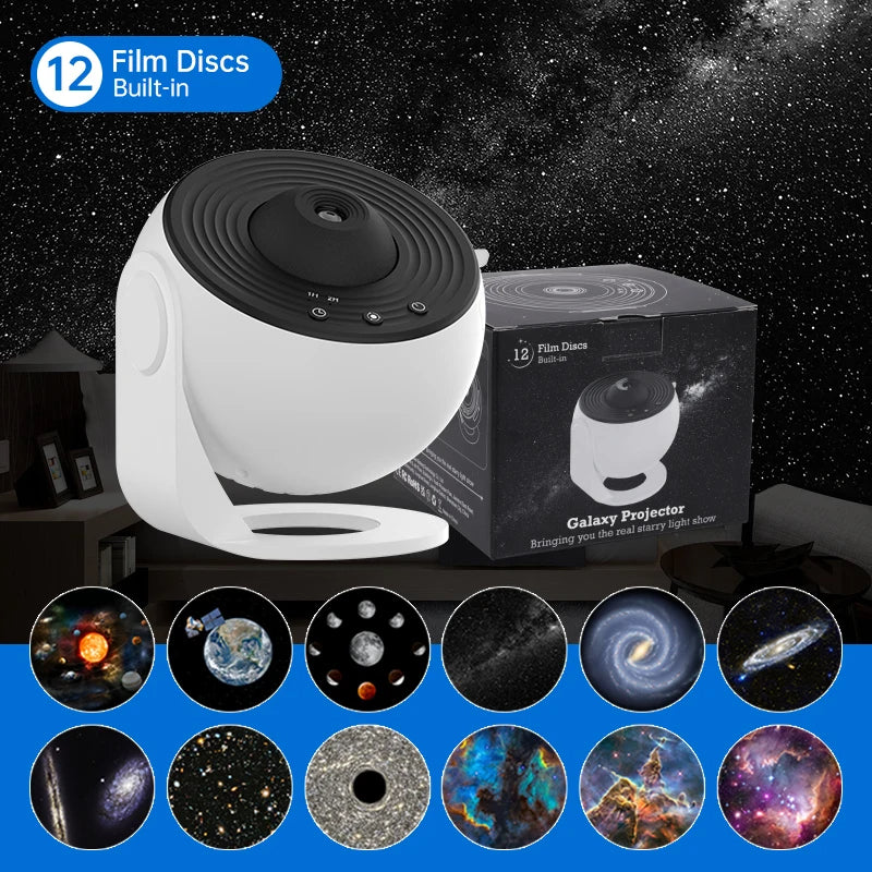 12 i 1 Nattljus Galaxy Projektor