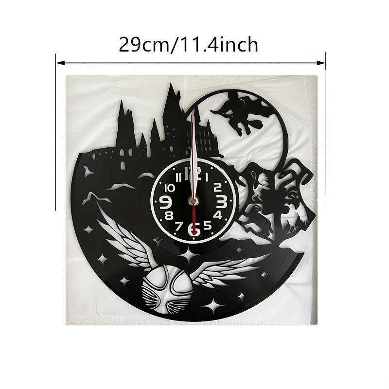 Stille LED Vinylskivor Väggklocka - Perfekt För Vardagsrum, Sovrum, Kök & Kontorsdekoration | Idealisk Gåva För Födelsedag, Mors Dag & Halloween