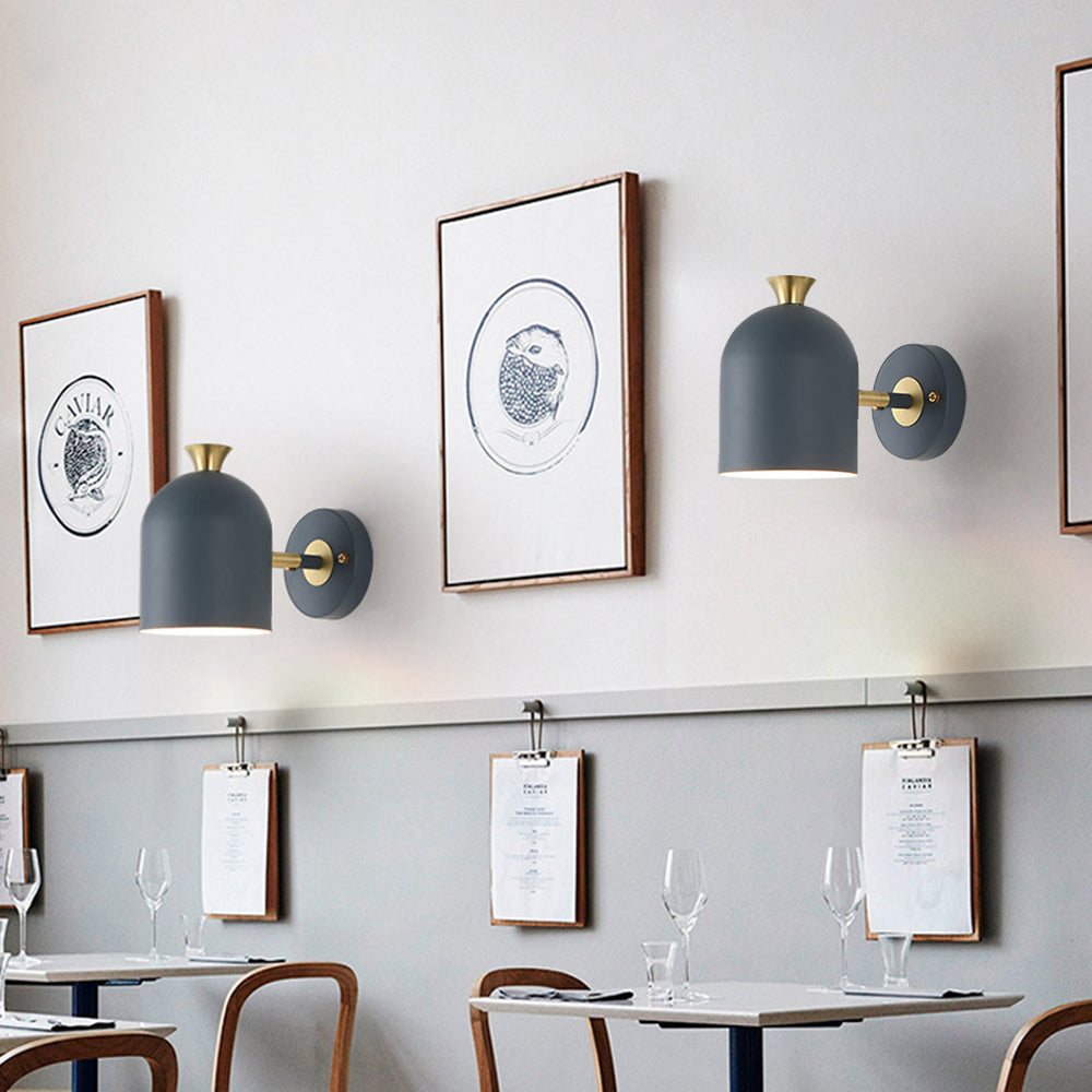 Dekorativ järnvägglampa | 9.84&quot;× 7.87&quot; | Enkel glödlampa belysning | Metall väggmonterad ljus | Brick by Brick